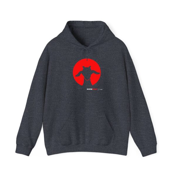 Unisex Heavy Blend Hooded Sweatshirt – Showgoat Design in Red - Image 21