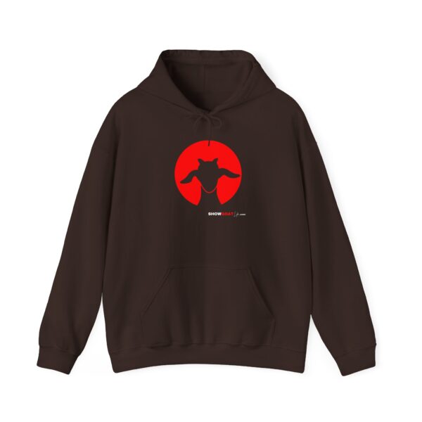 Unisex Heavy Blend Hooded Sweatshirt – Showgoat Design in Red - Image 5