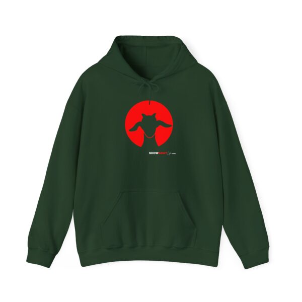 Unisex Heavy Blend Hooded Sweatshirt – Showgoat Design in Red - Image 9