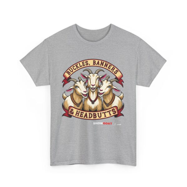 Funny Goat Lovers Unisex Heavy Cotton Tee - Buckles, Banners & Headbutts - Image 7