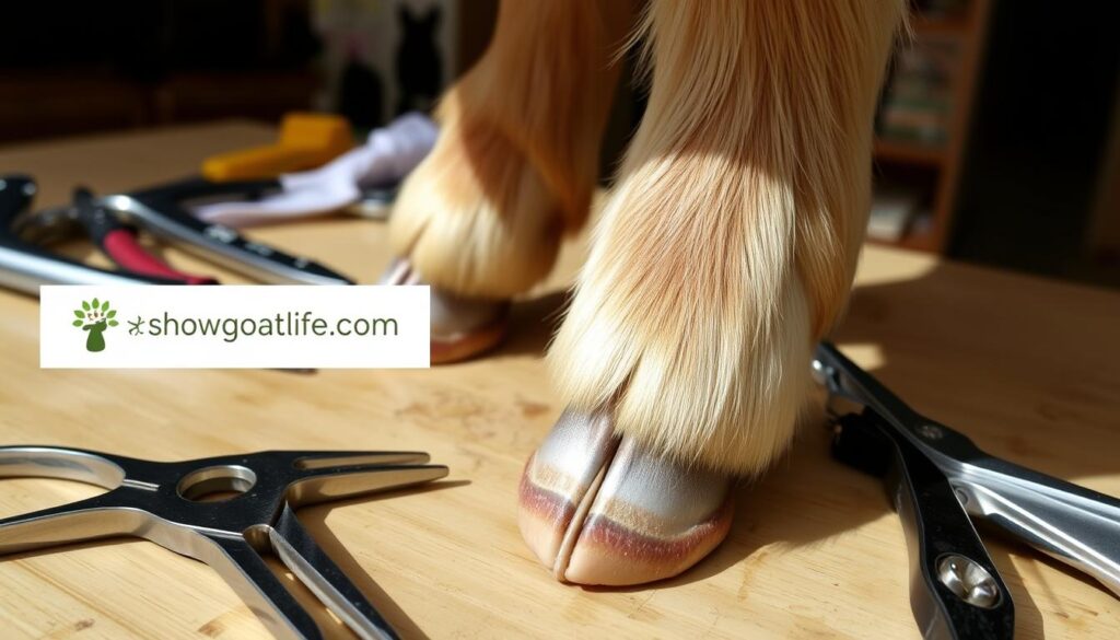 correct angle for goat hooves